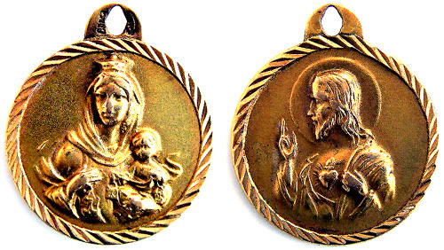 01 Gold Religious Medallion