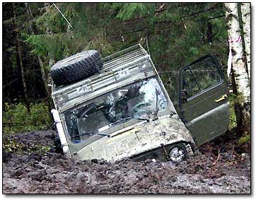 Off Road Vehicle in Mud