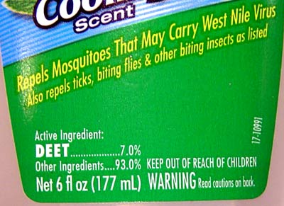 Insect Repellent Specifications