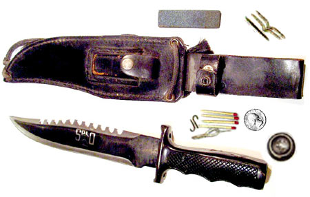 Survival Knife with Emergency Kit