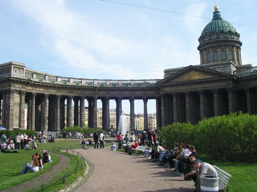 10- Kazan Cathedral in St. Petersburg, Russia