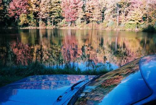 012- Pond and Car, Upstate NY