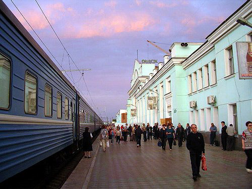 171- Railway Station in the City of Omsk
