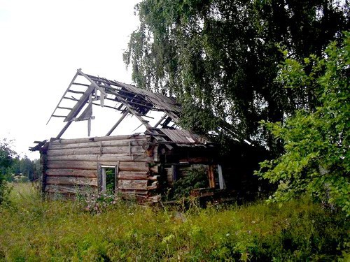 12- Remains of a Log House, Pskov Region, Russia