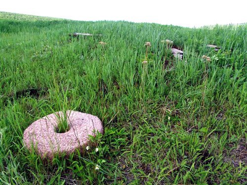 21- Grinding Mill Stone Near Foundation, Siberia, Russia