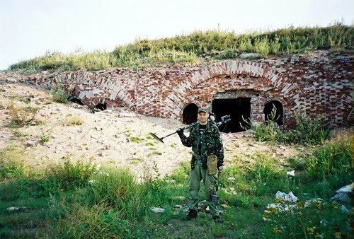 25- At 18th Century Fort Ruins on the Island in Baltic Sea