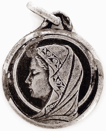 25 Silver Religious Medallion