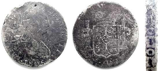1805 8 Reales (Piece of Eight), Carlos IV