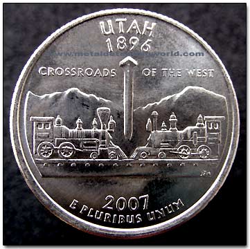 2007 Utah Statehood Quarter