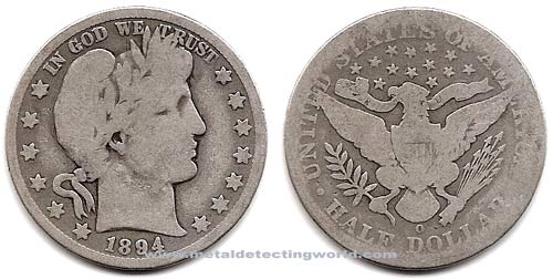 Half Dollar Barber Liberty Head