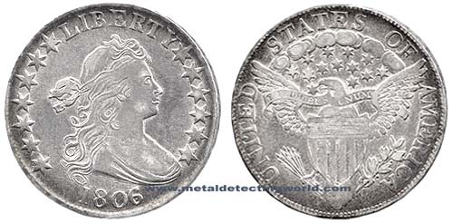 Half Dollar Draped Bust Heraldic Eagle