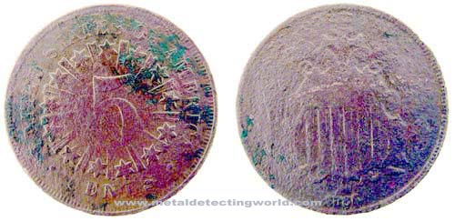 1866 Shield Nickel with Rays