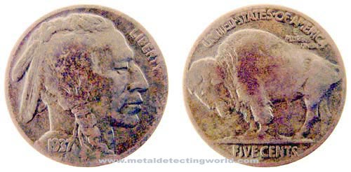 1937 Buffalo Nickel variety 2