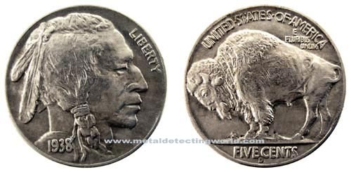 1938 D Buffalo Nickel Variety 2