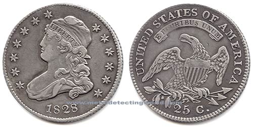 US Quarter Dollar Capped Bust