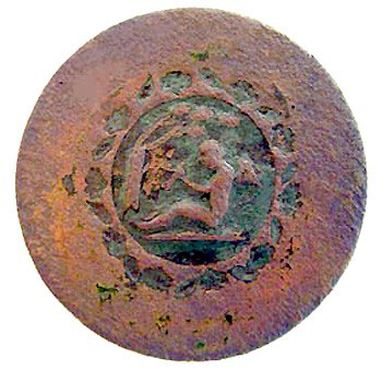 Flat 1-piece Civilian Button, American Rev War Period (4)