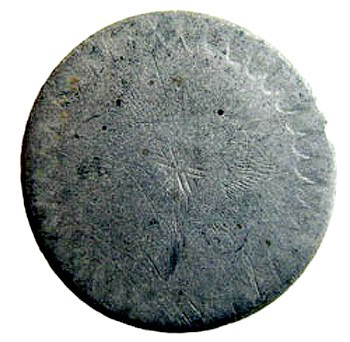 Flat 1-piece Civilian Button, American Rev War Period (7)