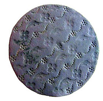 Flat 1-piece Civilian Button, American Rev War Period