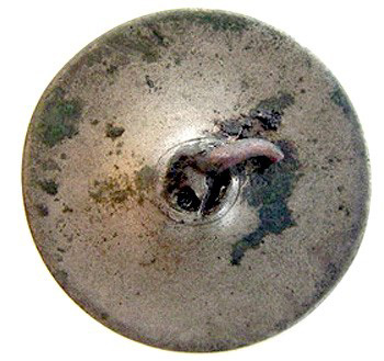 Plain Cast Pewter Button, American Revolution Period