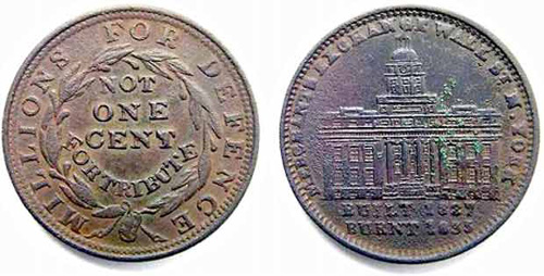 US Hard Times Tokens 1837