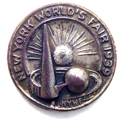 New York World's Fair 1939 Medal Token