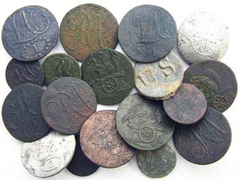 Buttons Recovered with Metal Detector