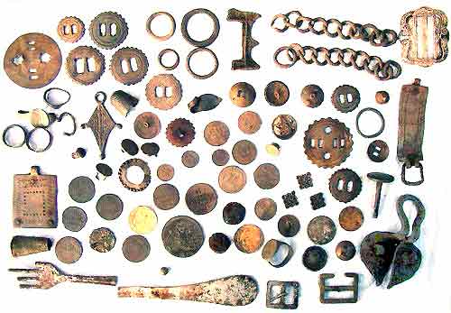 Artifacts Found with Minelab Explorer XS and II