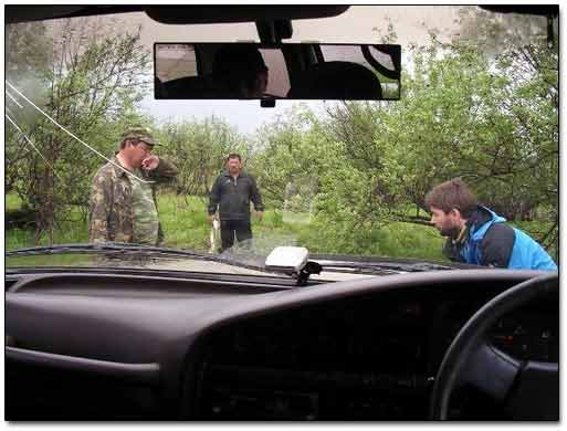 View from Inside the Jeep