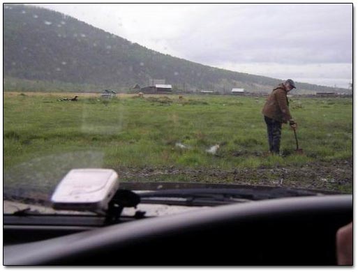 Digging a Hole for a Log 