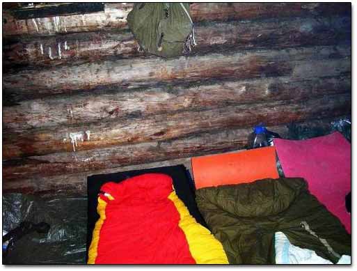 Inside the Log Cabin, Sleeping Corner