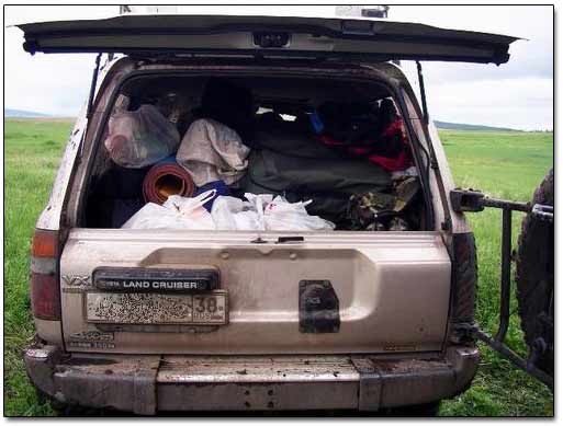 Land Cruiser Loaded with Gear