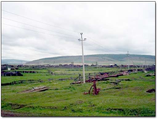 Siberian Village Former Soviet Collective Farm