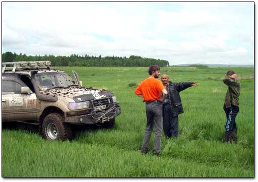 A Local Peasant Explaining the Village's Perimeters