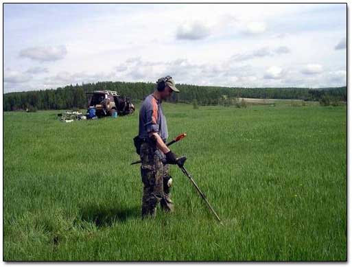 Metal Detecting at the Site of Ghost Village