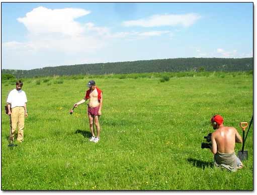 Filming Treasure Hunter In Action