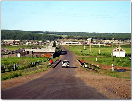 Entering Siberian Village Sedovo