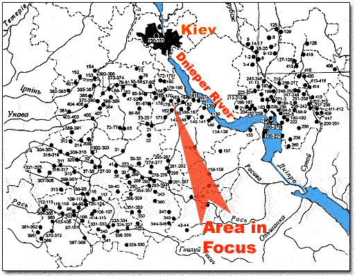 Kiev Region Archaeological Map