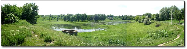 Panoramic View of Empty Water Basin