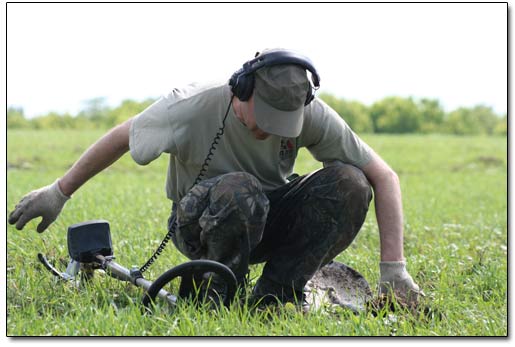 Metal Detecting in the Field