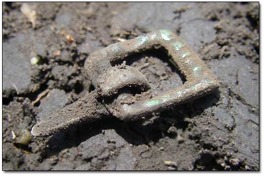 Bronze Strap Buckle with Design, ca. 13th Century