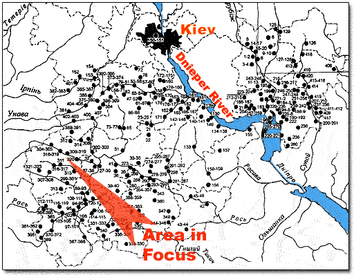 Kiev Region Archaeological Map