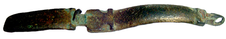 Fragment of Bronze Fibula, ca. 4th Century