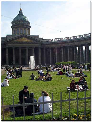 Kazan Cathedral in St. Petersburg, Russia