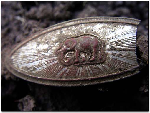 a fragment of the 19th century silver plated spoon handle