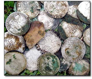 Milled Silver Ducats, ca. 17th century, from a Coin Cache Milled Silver Ducats, ca. 17th century, from a Coin Cache