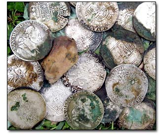 Milled Silver Ducats, ca. 17th century, from a Coin  Cache