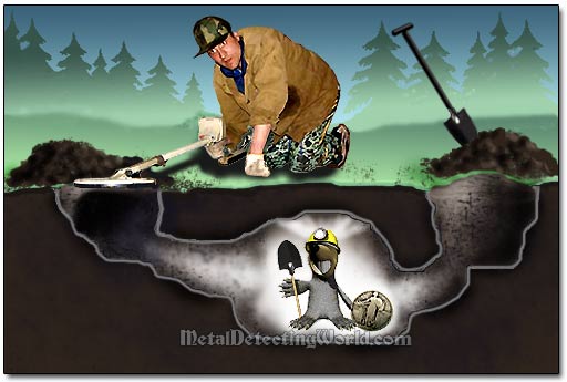A Mole Stealing Silver Coins