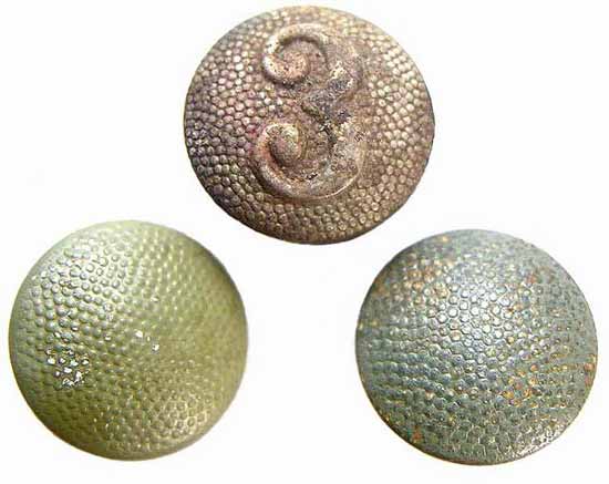 German Army Tunic M43 Cap Buttons
