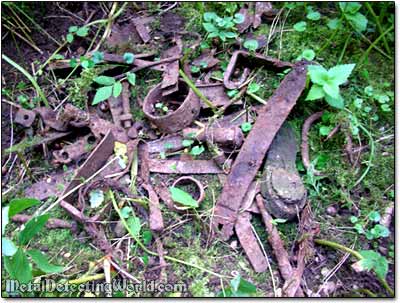 A Pile of Dug Iron Junk