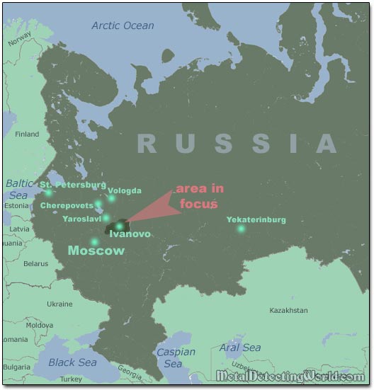 Map of European Russia